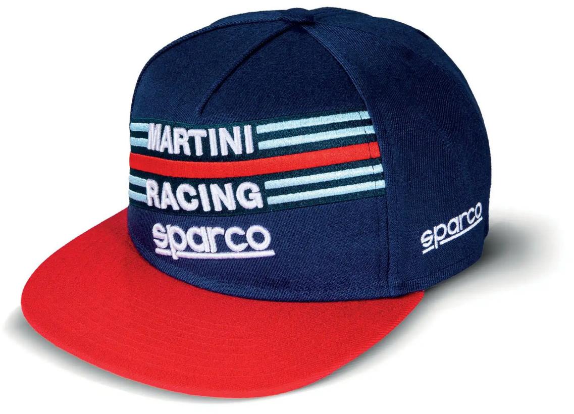 Sparco Šiltovka Martini Racing s rovným šiltom