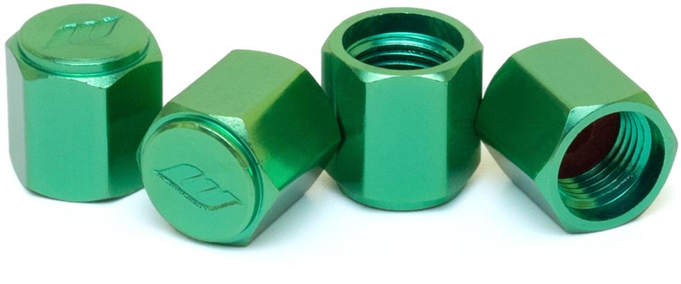 Work Wheels súprava čiapočiek ventilčekov, zelené