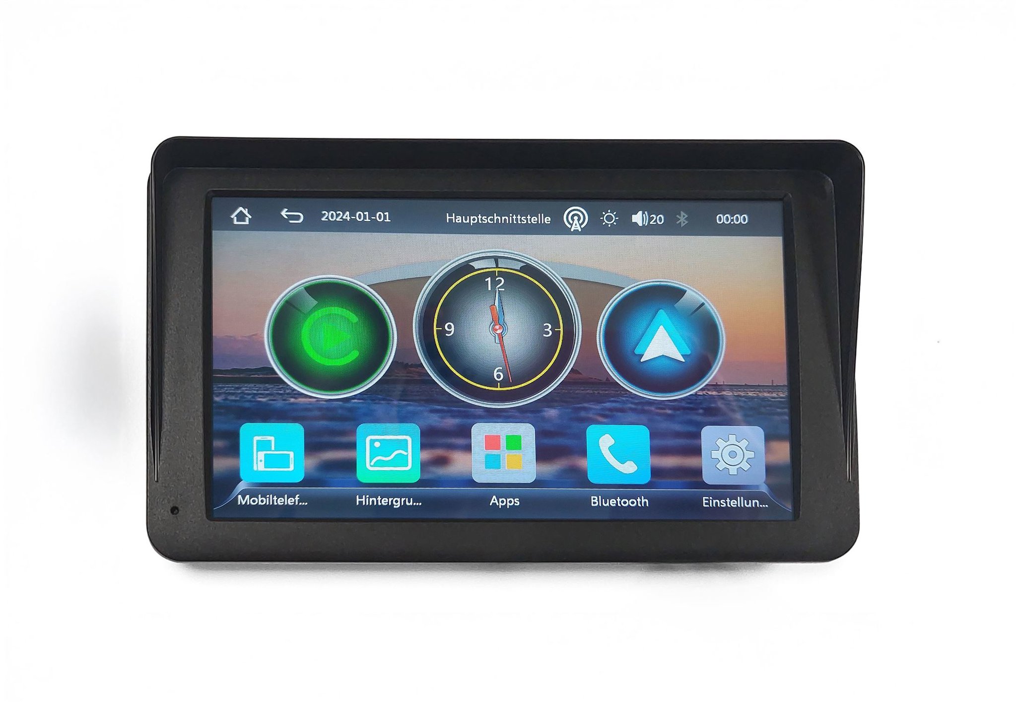 Technaxx Car Play & Android auto displej 7", bezdrôtový, čierny