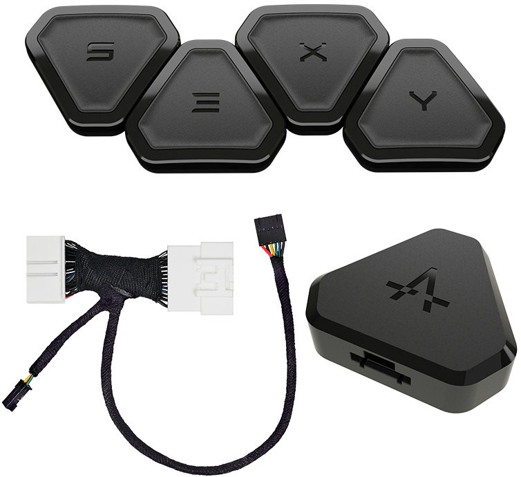 Enhance S3XY Buttons 4 ks + Commander + OBD kábel, Tesla 3/Y 2019 – 2024 (zadná inštalácia)