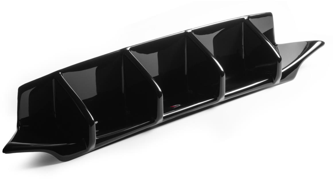 Maxton Design vložka zadného nárazníka pre Škoda Scala, čierny lesklý plast ABS
