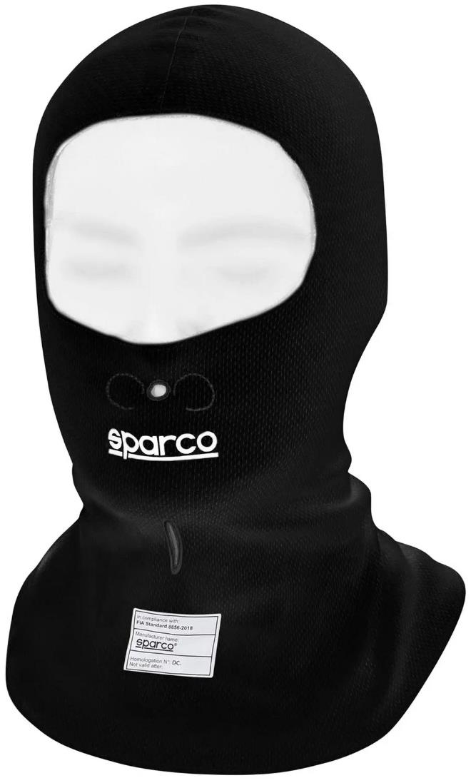Sparco Pista Pretekárska kukla, s homologáciou FIA, čierna