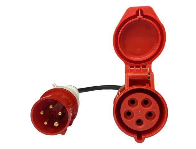 EV EXPERT Adaptér zo 16 A CEE 5-kolík priemyslovej zásuvky samec na zásuvku 32 A CEE 5-kolík