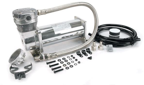 VIAIR 480C Chrom – vzduchový kompresor, max. tlak 13,79 bar (200 PSI)/52,7 litra/min
