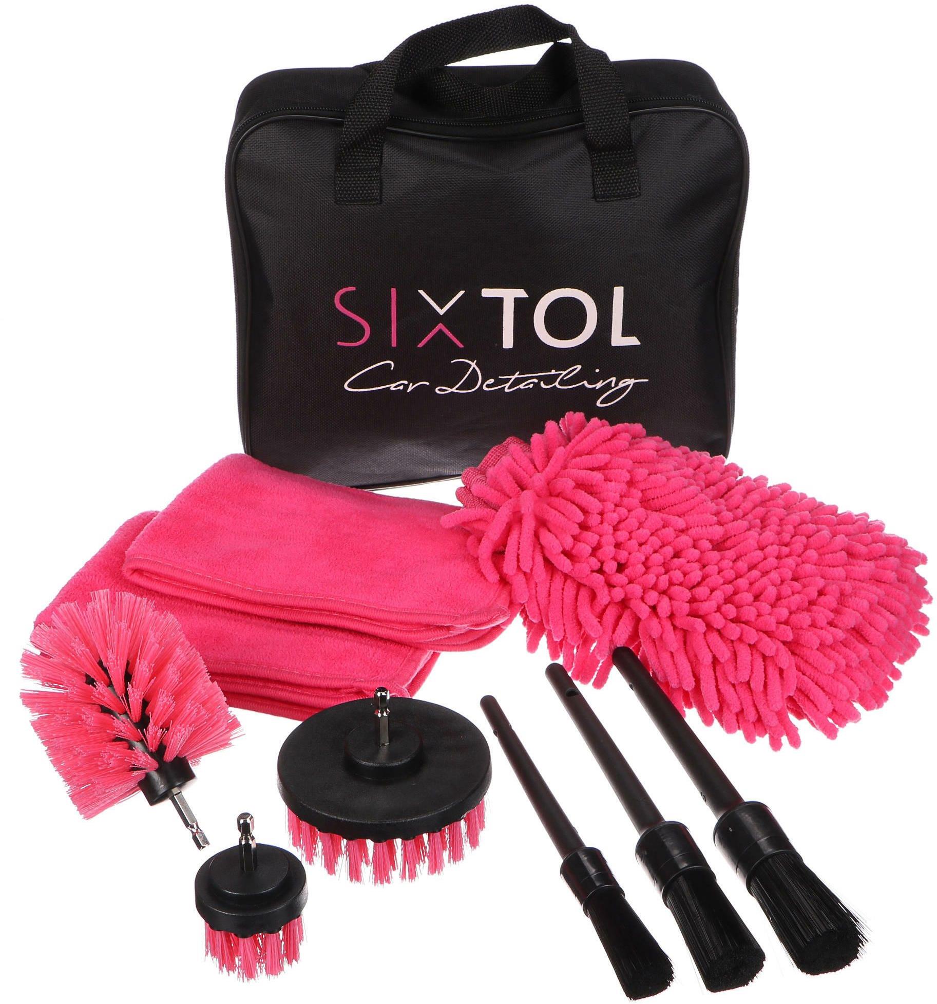 Sixtol Car Detailing Pink 9, 9 ks
