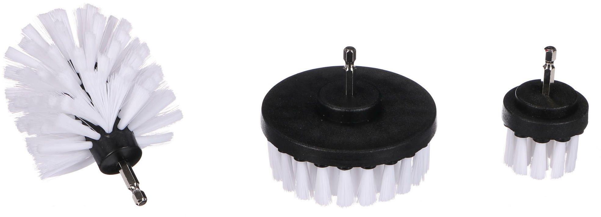 Sixtol Car Detailing Drill Brush 3 Soft, 3 ks