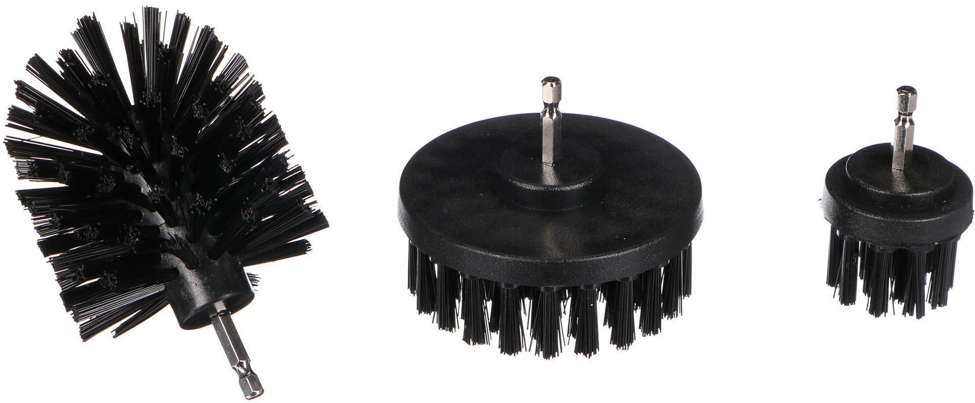 Sixtol Car Detailing Drill Brush 3 Hard, 3 ks