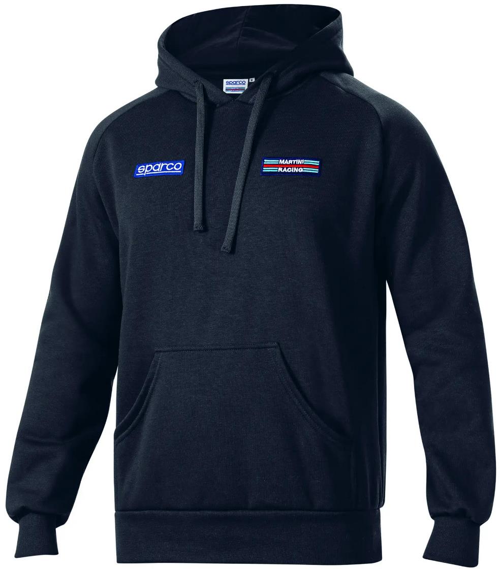 Sparco mikina BIG STRIPES Martini Racing, farba čierna, veľkosť M