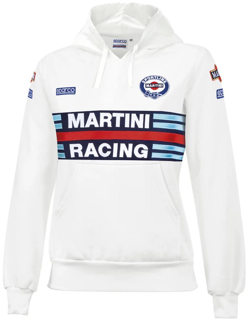Sparco dámska mikina Martini Racing, farba biela, veľkosť S