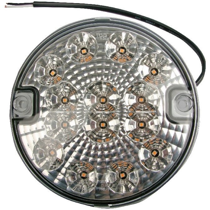 Multipa Cúvacie svetlo zadné okrúhle, 140 mm, 14× LED, 12/24 V