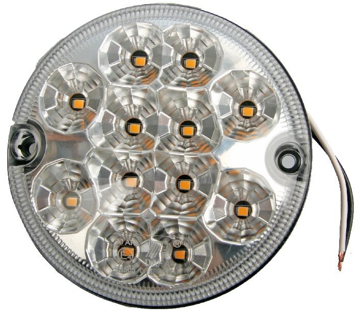 Multipa Cúvacie svetlo zadné okrúhle, 95 mm, 12× LED, 12/24 V