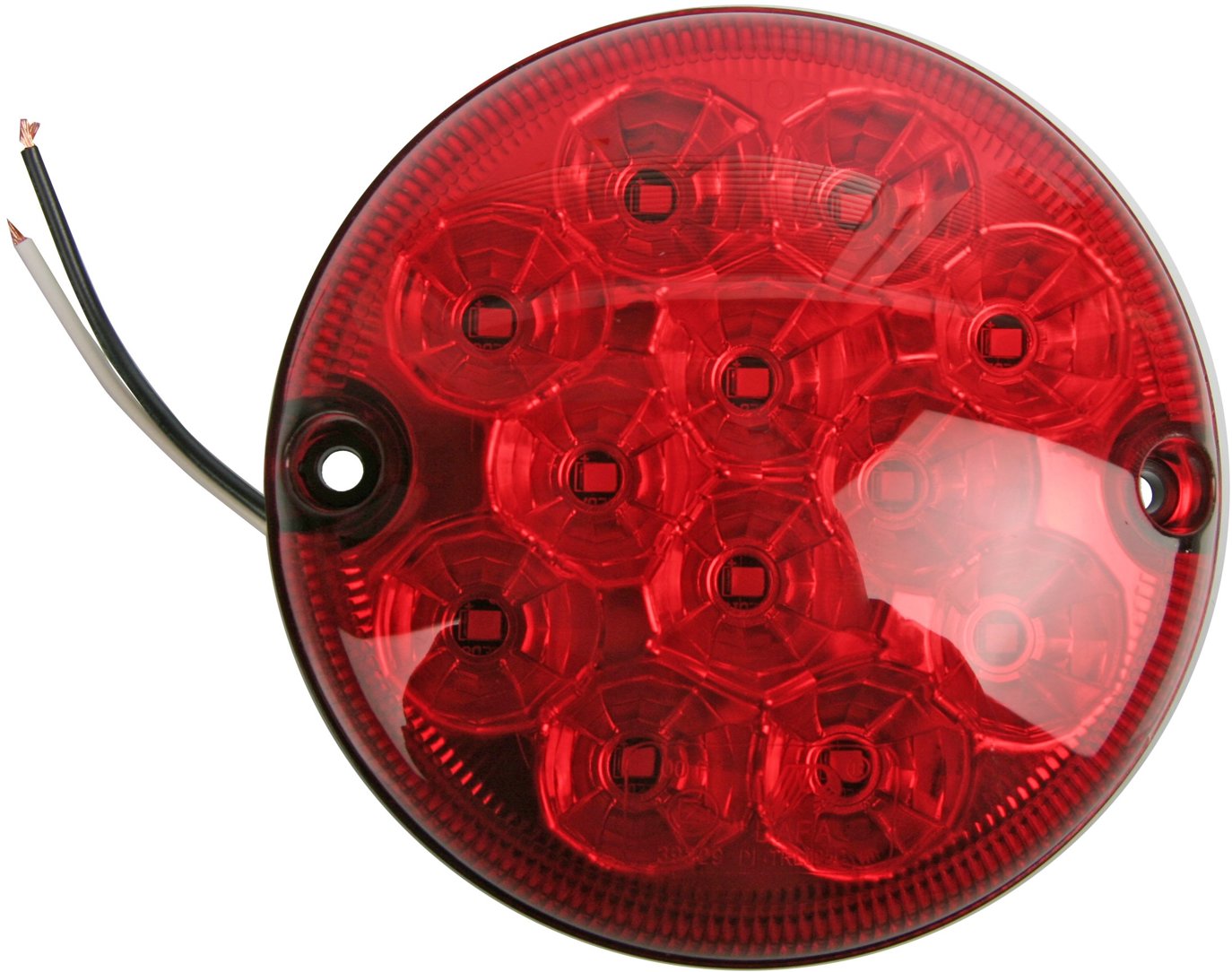 Multipa Hmlové svetlo zadné okrúhle 95 mm, 12× LED, 12/24 V