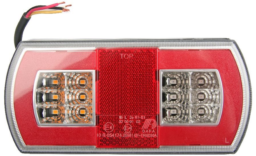 Multipa Združené svetlo TRS030 ľavé, LED, s osvetlením ŠPZ, 12 V
