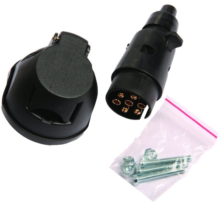 Multipa Sada zástrčky a zásuvky 7-pin, s tesnením a skrutkami