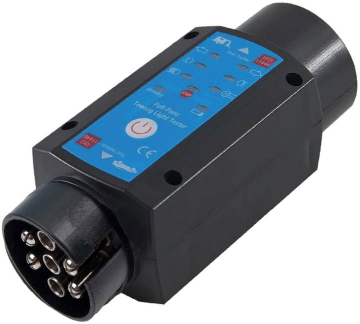 MULTIPA Tester elektroinštalácia ťažného zariadenia, dobíjací, 7-pin, 12 V