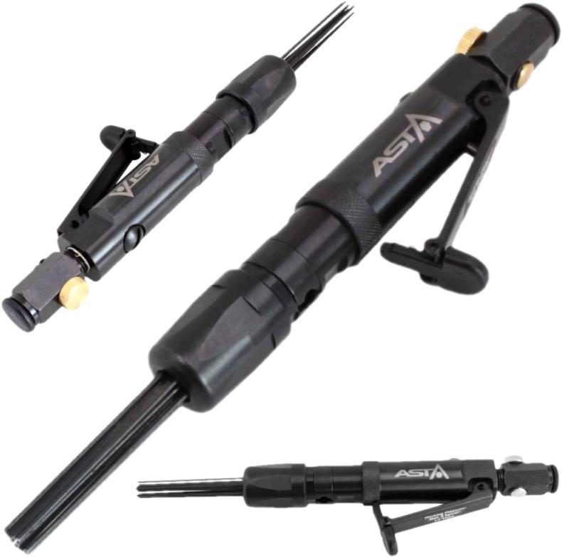 Asta Pneumatické ihlové kladivo A-13PNH s hrotmi na odstránenie zvarov a hrdze