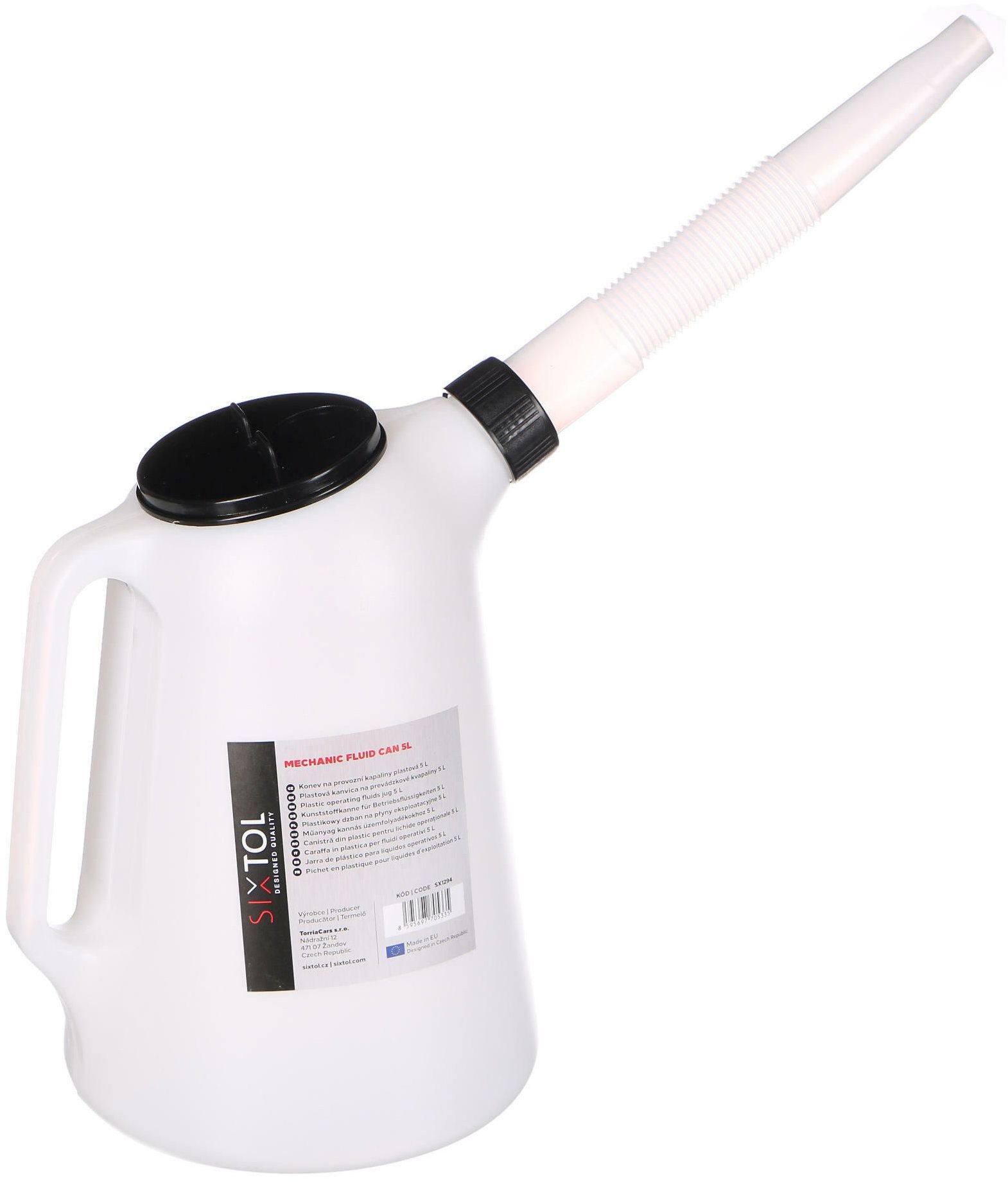 SIXTOL Kanva na prevádzkové kvapaliny MECHANIC FLUID CAN, plastová, 5 l
