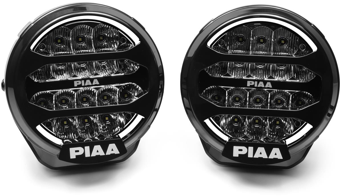 PIAA LPX570 prídavné diaľkové okrúhle LED svetlomety, s funkciou denného svietenia