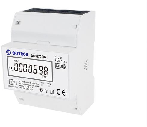 EASTRON Trojfázový digitálny elektromer SDM72DR