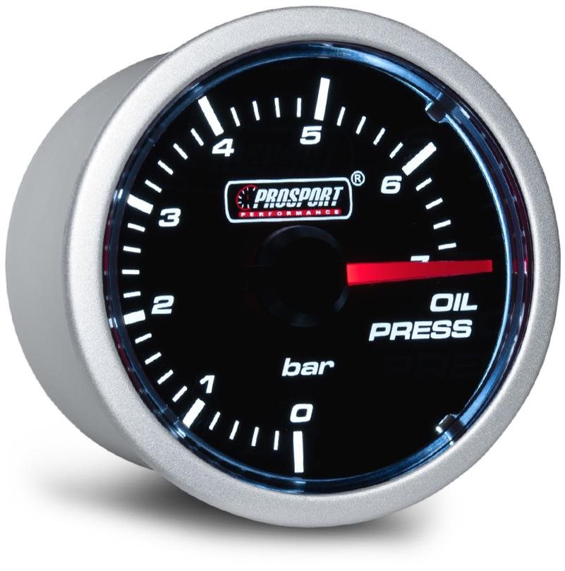 Prosport Performance Prídavný budík radu Clear Lens, meraná hodnota tlak oleja