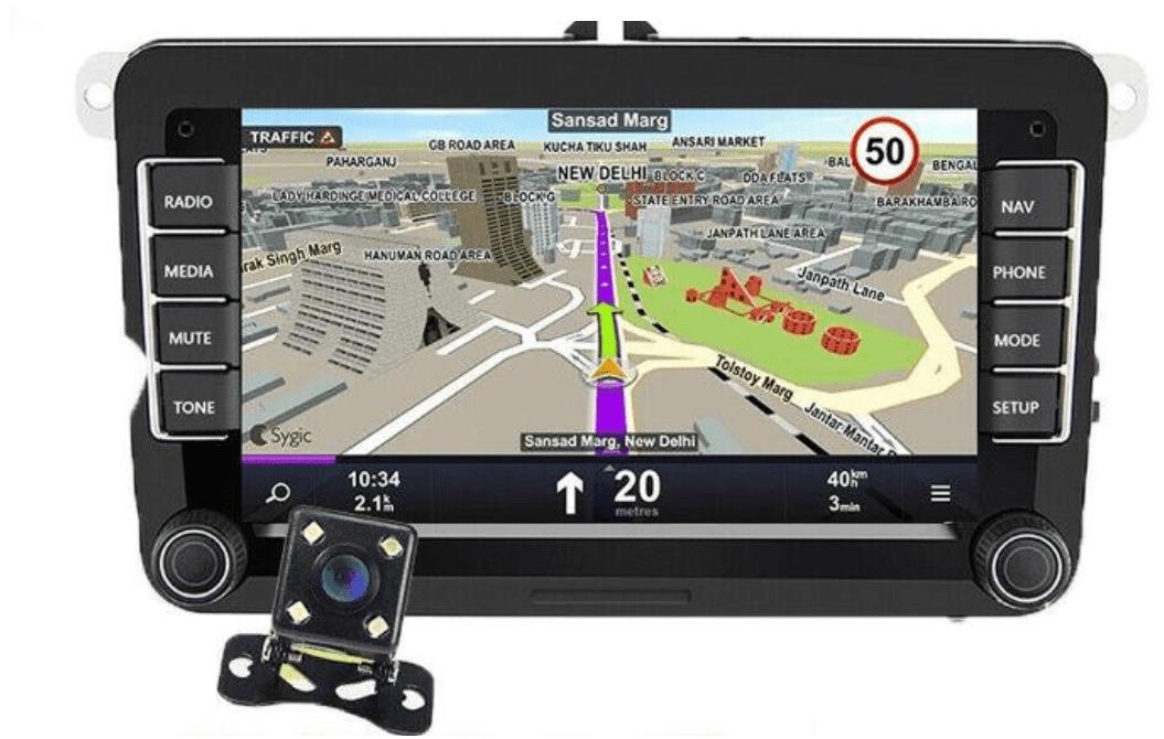 Junsun 7" Autorádio pre VW Volkswagen Caddy Touran Golf, Škoda Superb Yeti, GPS Navigácia Android