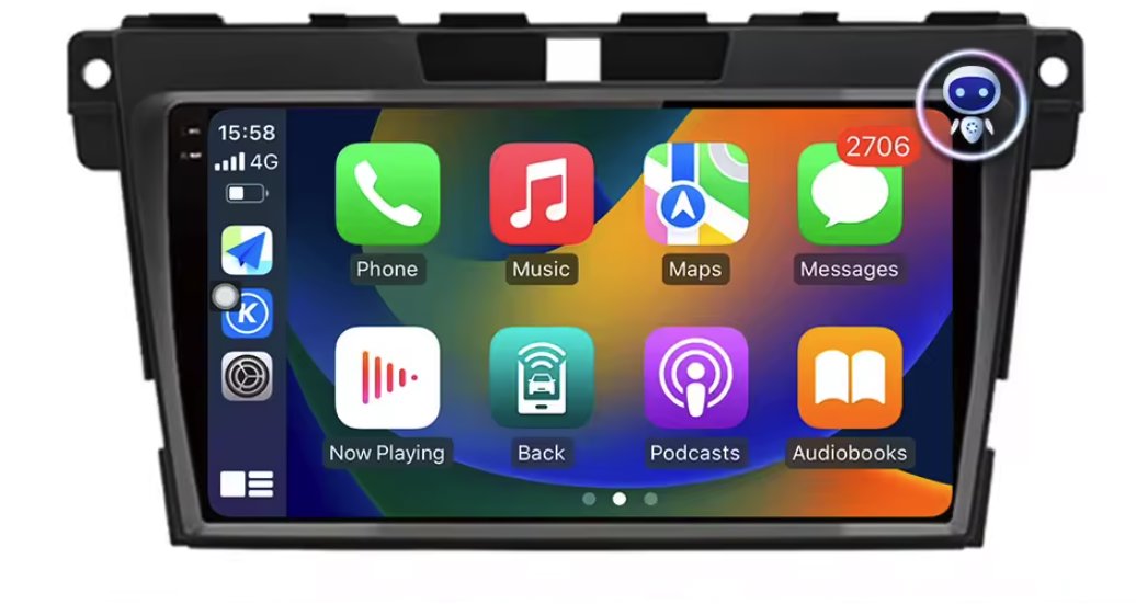 Ossuret 2Din Autorádio Mazda CX7 CX-7 2008 – 2015 s Android Auto, CarPlay, 2 + 32 GB