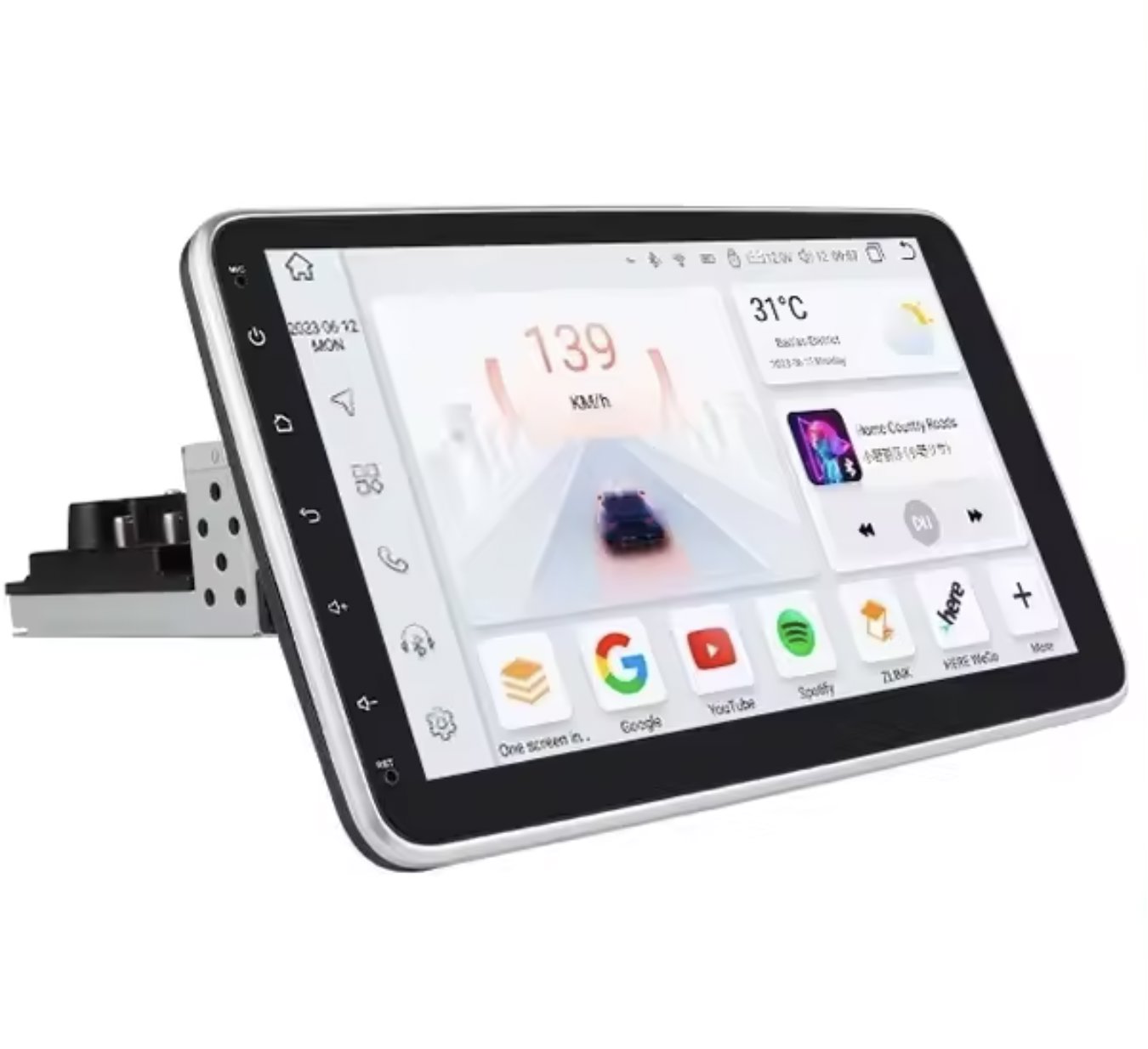 Ossuret 8 + 64 GB 1Din Autorádio rotujúce, posuvné, univerzálna veľkosť s CarPlay a Android Auto