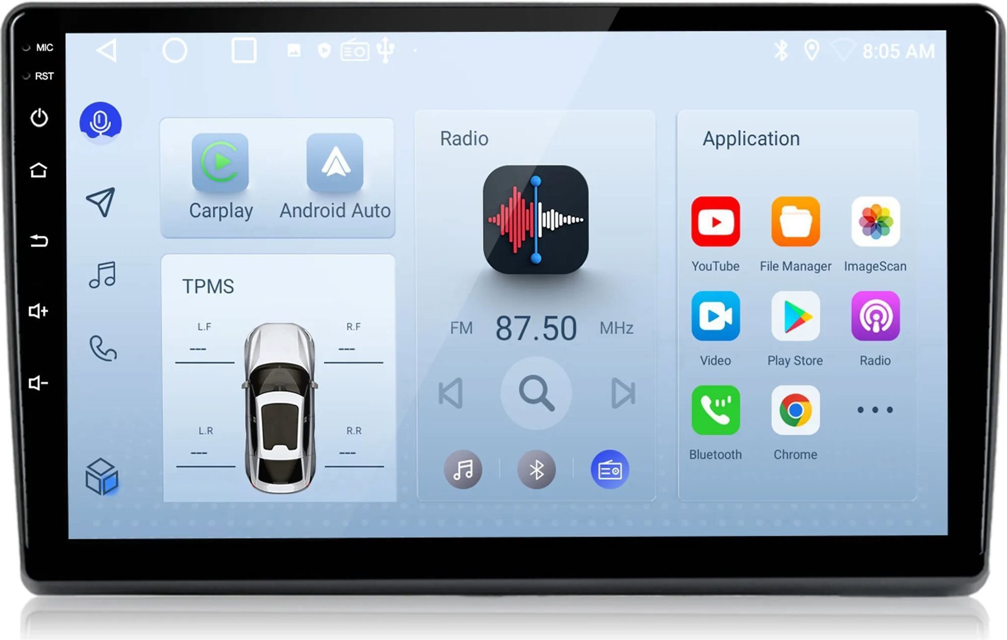 Ossuret Autorádio Fiat Ducato 2006 – 2013 8 + 256 GB, CarPlay, Android, GPS, WiFi, DSP, RDS
