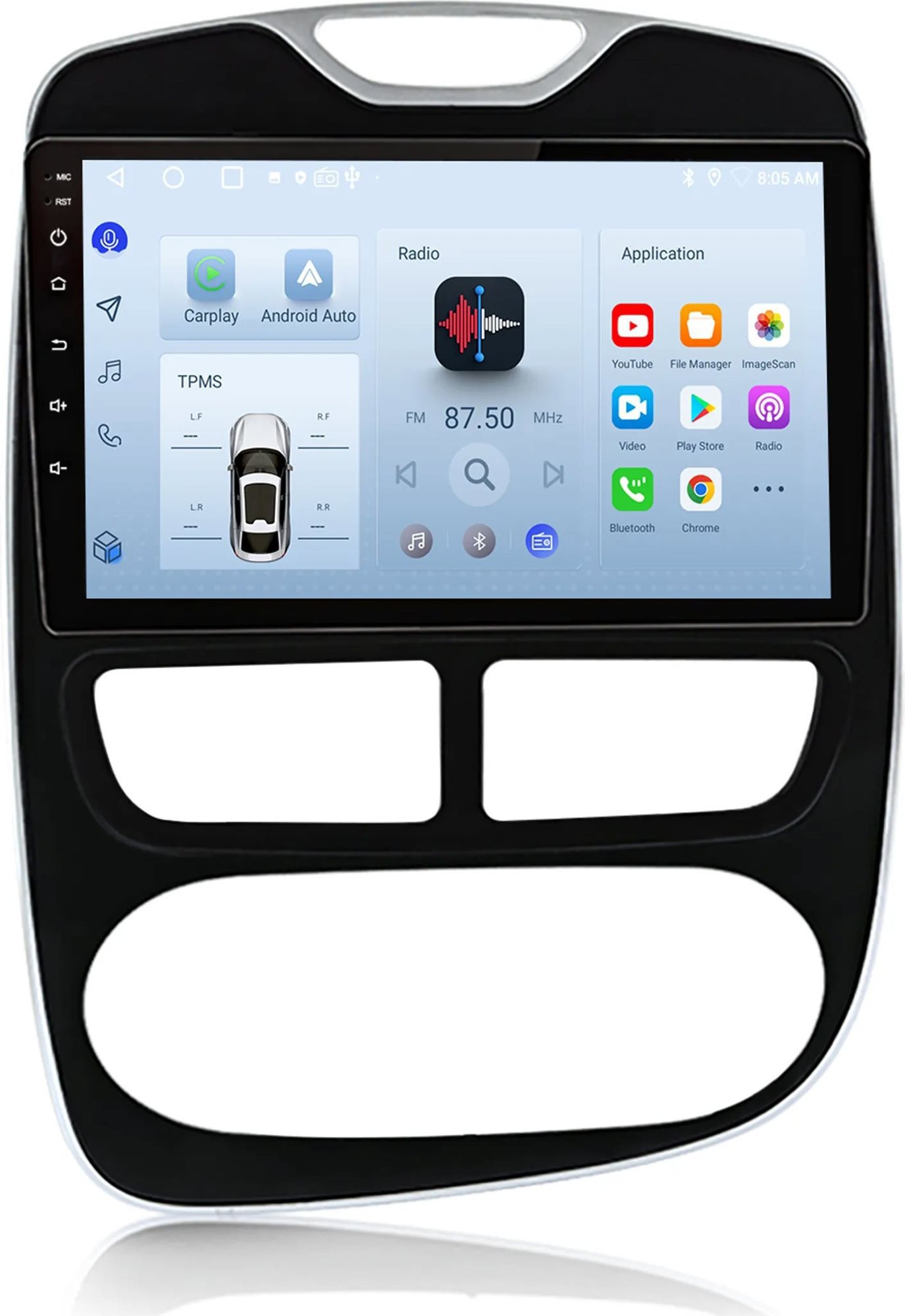 Ossuret Autorádio Renault Clio 4 2012 – 2016, CarPlay, Android, GPS, WiFi, DAB+, RDS