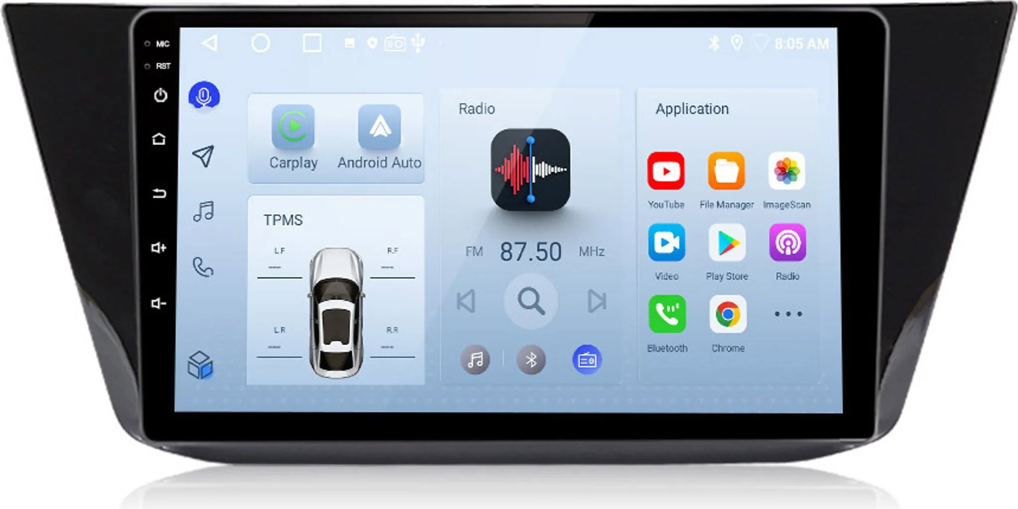Ossuret Autorádio VW Tiguan 2016 – 2020, CarPlay, Android, GPS, DAB, Navi