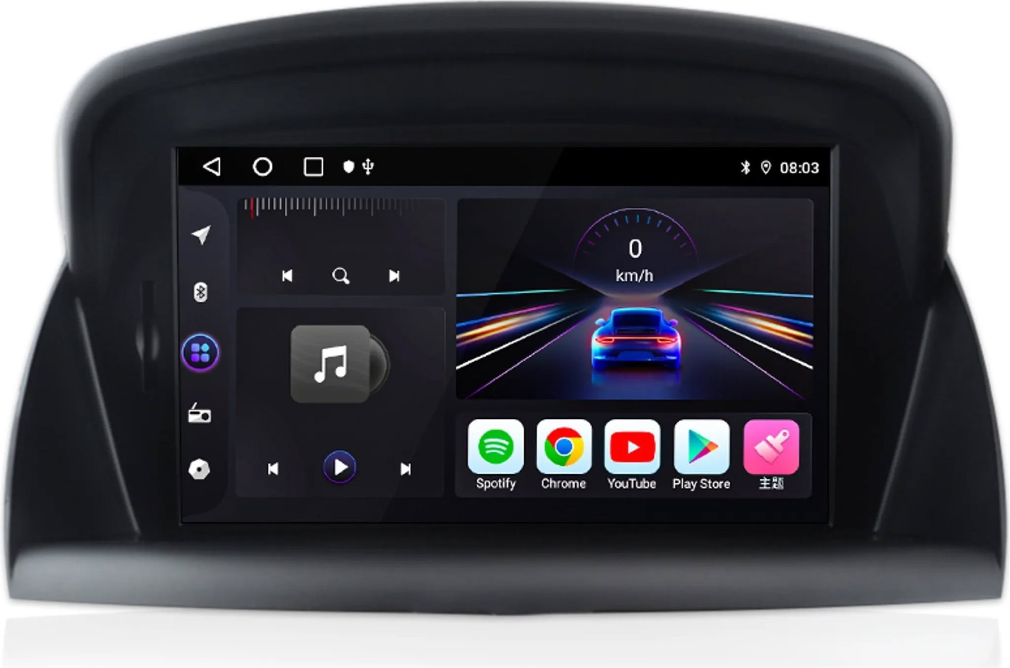 Ossuret Autorádio Peugeot 207 od 2006, CarPlay, Android, GPS, WiFi, DSP, DAB+, RDS