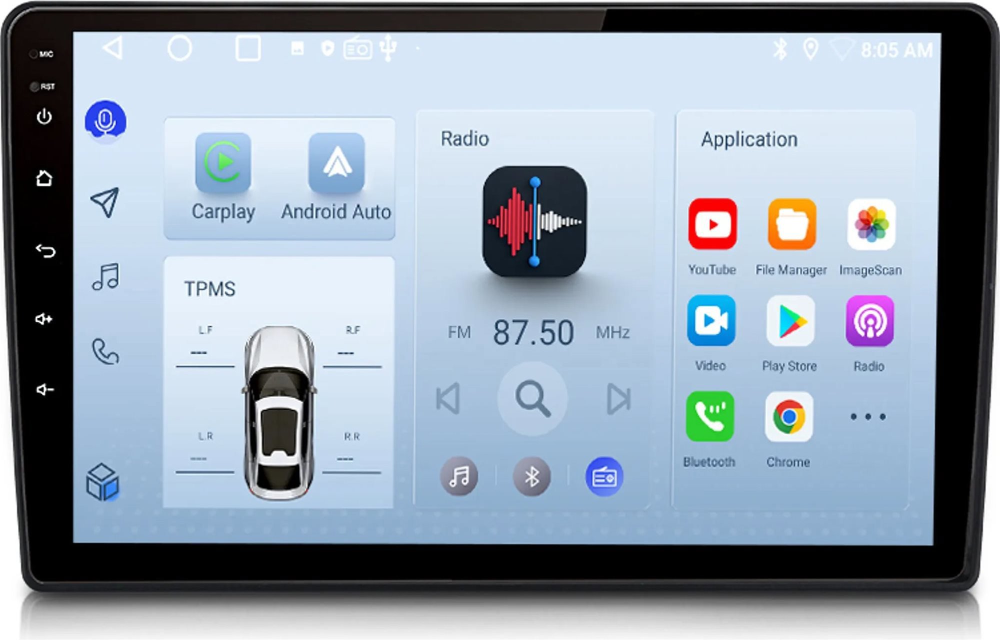 Ossuret Autorádio Škoda Fabia 2007 – 2014, CarPlay, Android, GPS, WiFi, DAB+, RDS