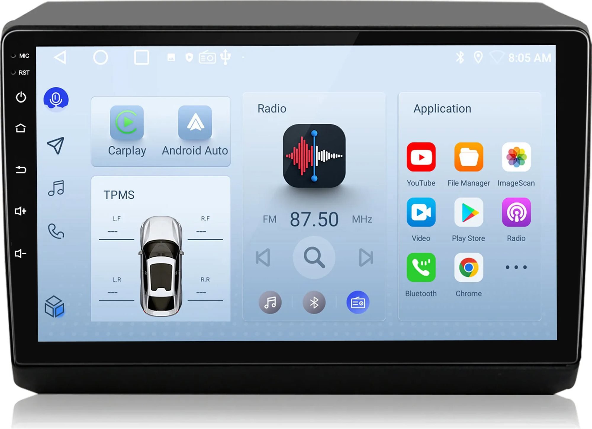 Ossuret Autorádio Fiat Ducato 2012-2022, Citroen Jumper s CarPlay, Android, GPS, WiFi, DSP, RDS