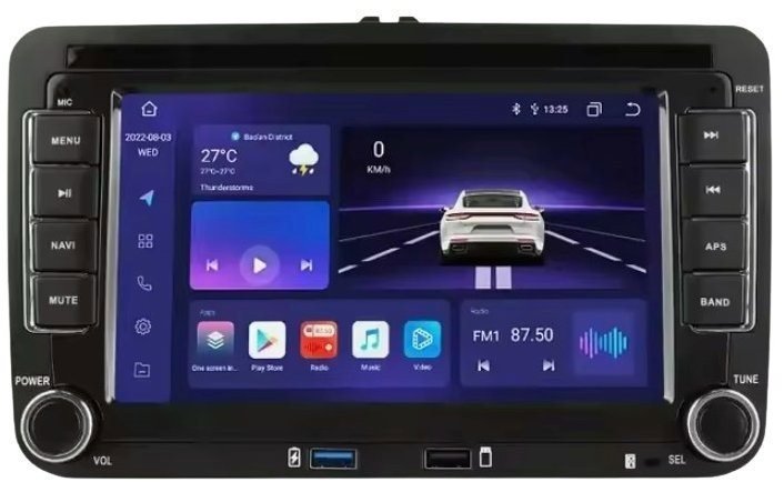 Ossuret Autorádio VW Passat B6 B7, Polo, Golf 5/6, Sharan, Caddy, Tiguan, CarPlay, GPS, Bluetooth