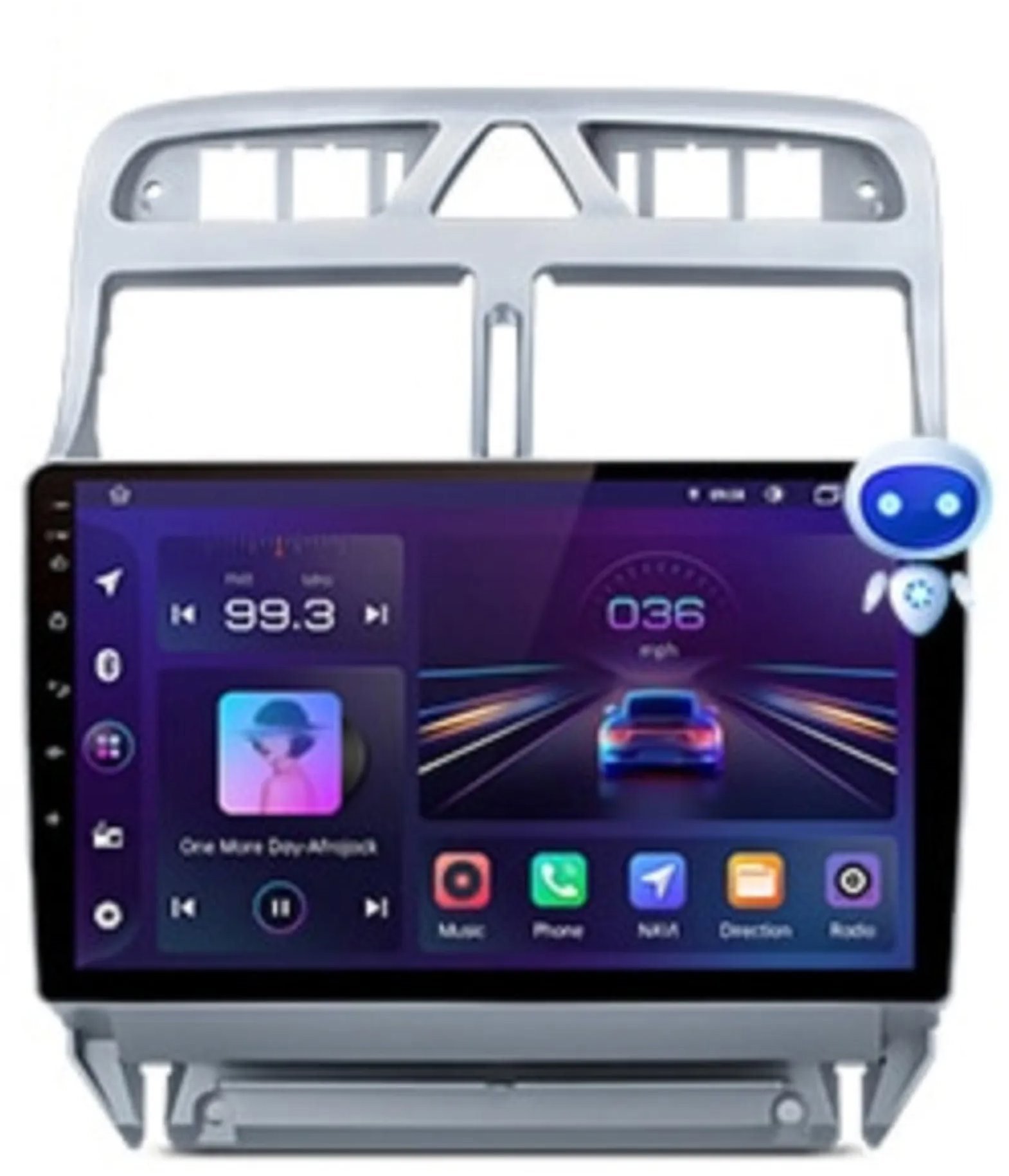 Ossuret Autorádio Peugeot 307 2002 – 2013, Android, GPS, USB, Bluetooth, Verzia B