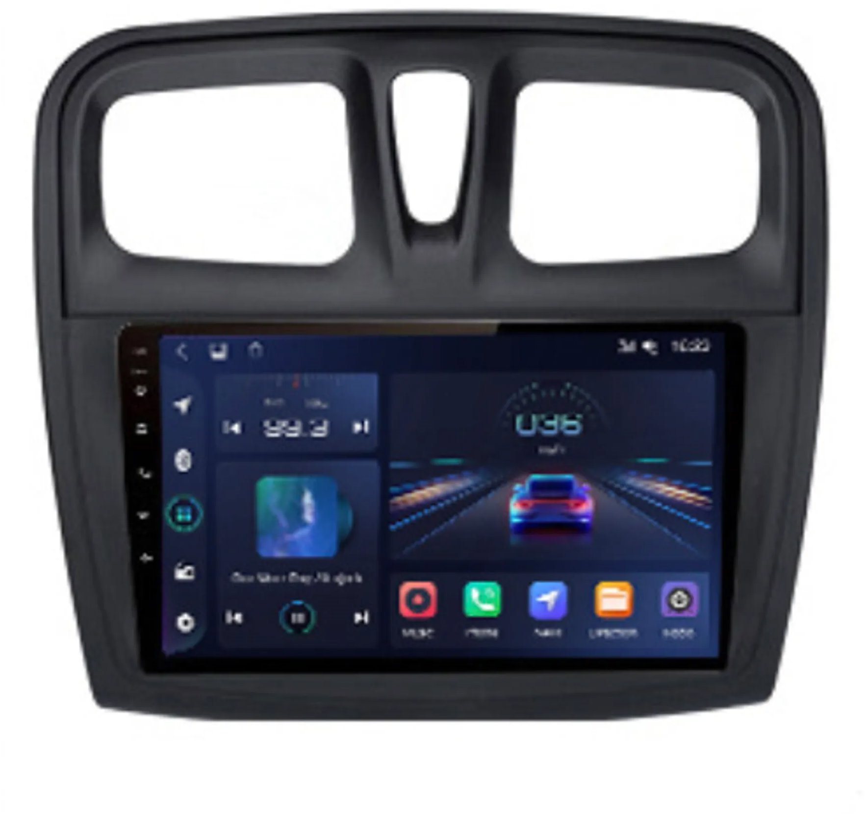 Ossuret Autorádio Dacia Sandero 2014 – 2019, Renault Logan 2 2012 – 2019, Android, GPS, WiFi, USB