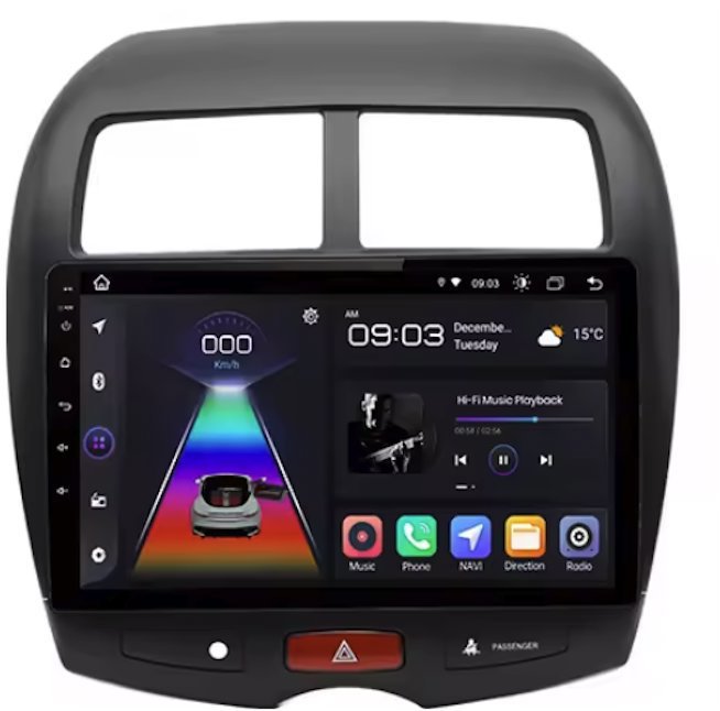 Ossuret 8GB Autorádio Mitsubishi ASX s podporou originálneho RockFord zosilňovača