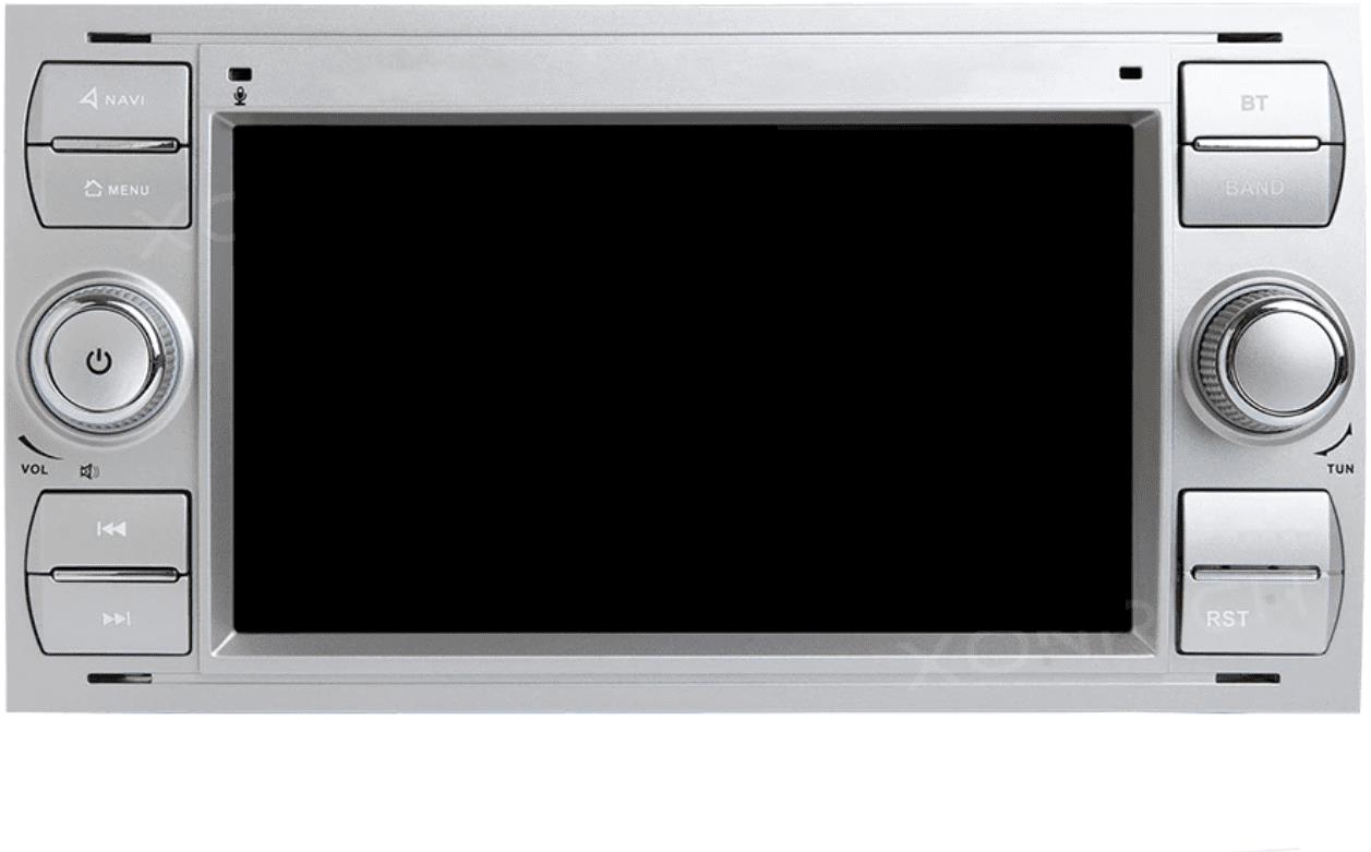 PODOFO Strieborné 2 din Autorádio Ford Transit, Kuga, Focus, Mondeo, Galaxy, Fusion, C-MAX, S-MAX