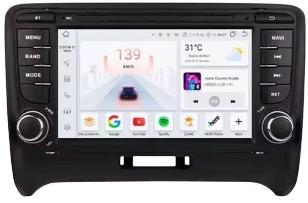 Hizpo 8 GB Audi TT MK2 8J 2006 – 2014 Android Auto, Bezdrôtové CarPlay, GPS