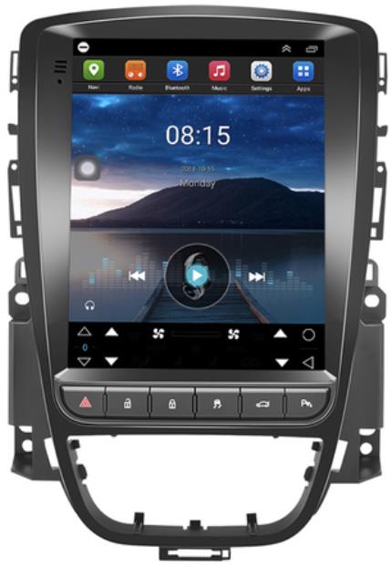 Ossuret Autorádio Opel Astra J 2010 – 2014 Tesla Style – veľká dotyková obrazovka Opel Astra J rádio