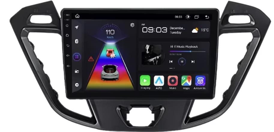 Ossuret 8GB Autorádio Ford Transit Tourneo Custom 2012 – 2021, Android Auto, CarPlay, Bluetooth, GPS