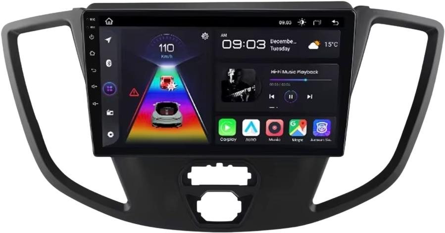Ossuret Autorádio Ford Transit 2015 – 2018, Android Auto, CarPlay, GPS Navigácia, Bluetooth