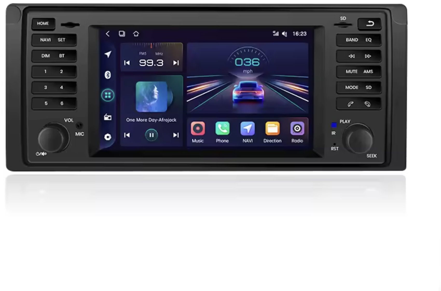Ossuret Autorádio BMW 5 E39, X5 E53 M5 1996 – 2003 Bluetooth, GPS Navigácia, CarPlay, Android Auto