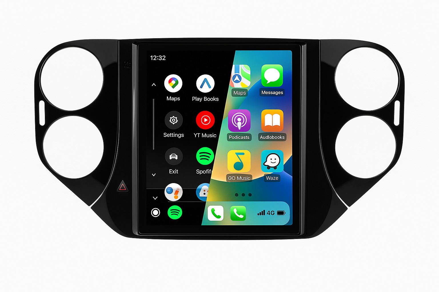 Ossuret Autorádio VW Tiguan, Golf 5 2006 – 2016, Android, CarPlay, GPS, WiFi, 2DIN