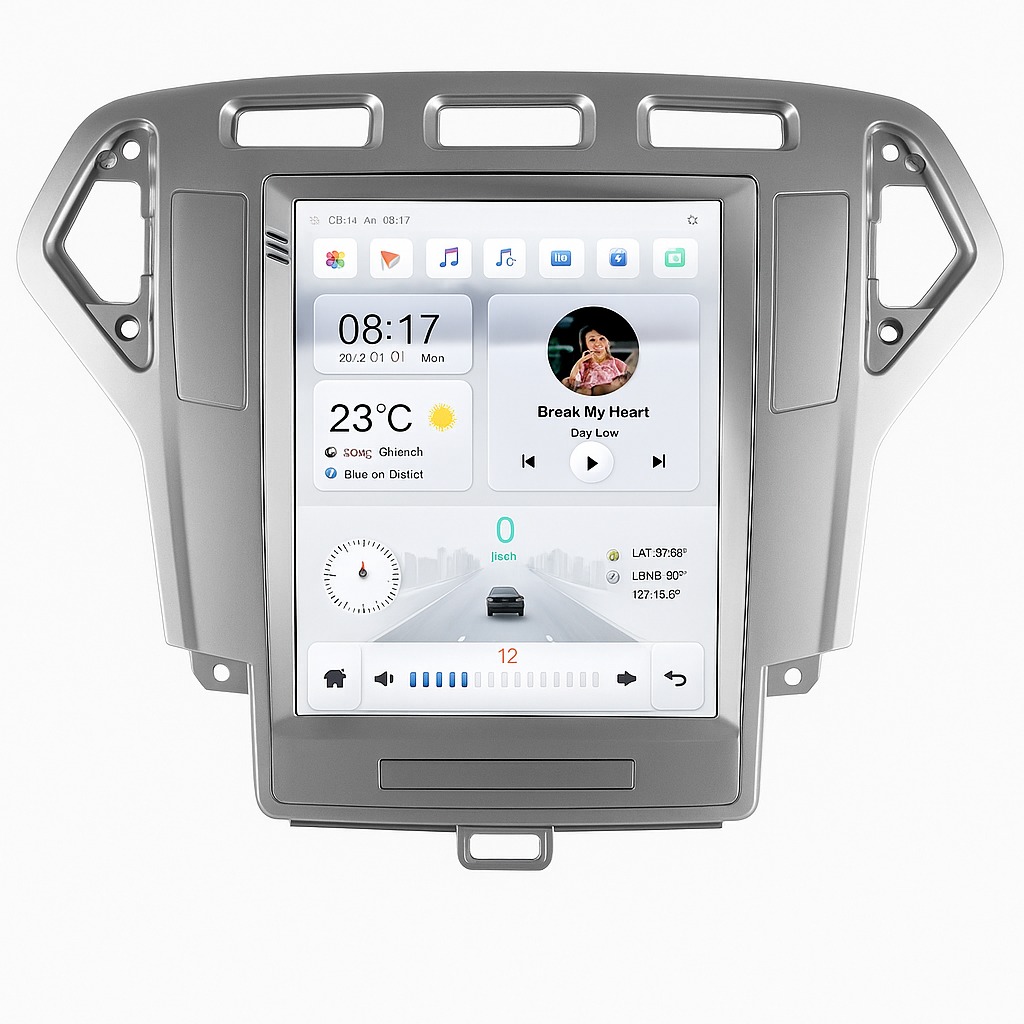 Ossuret Autorádio Ford Mondeo 4 2006 – 2010, Android 13, CarPlay, Android Auto, 4G, GPS
