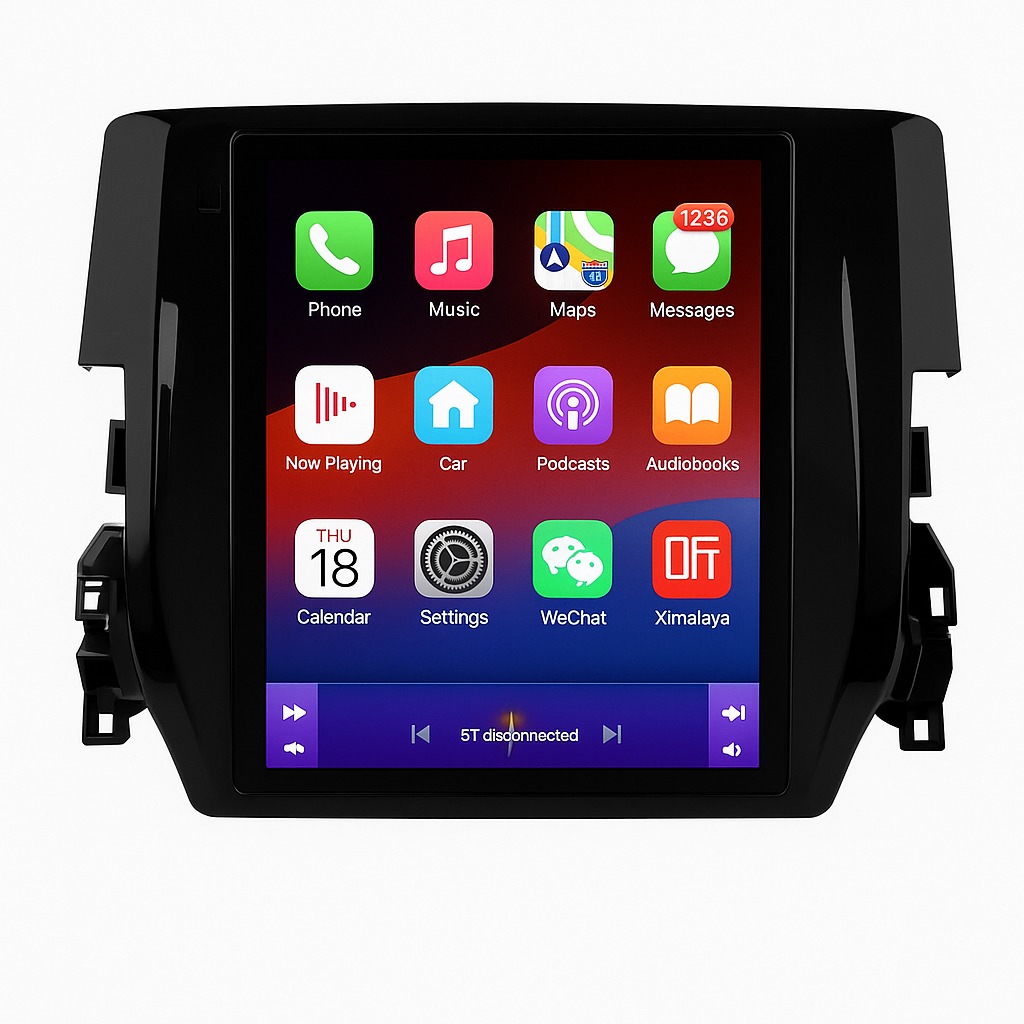 Ossuret Autorádio Honda Civic 2015 – 2020, Android 13, CarPlay, GPS, 4G, SWC, 7862
