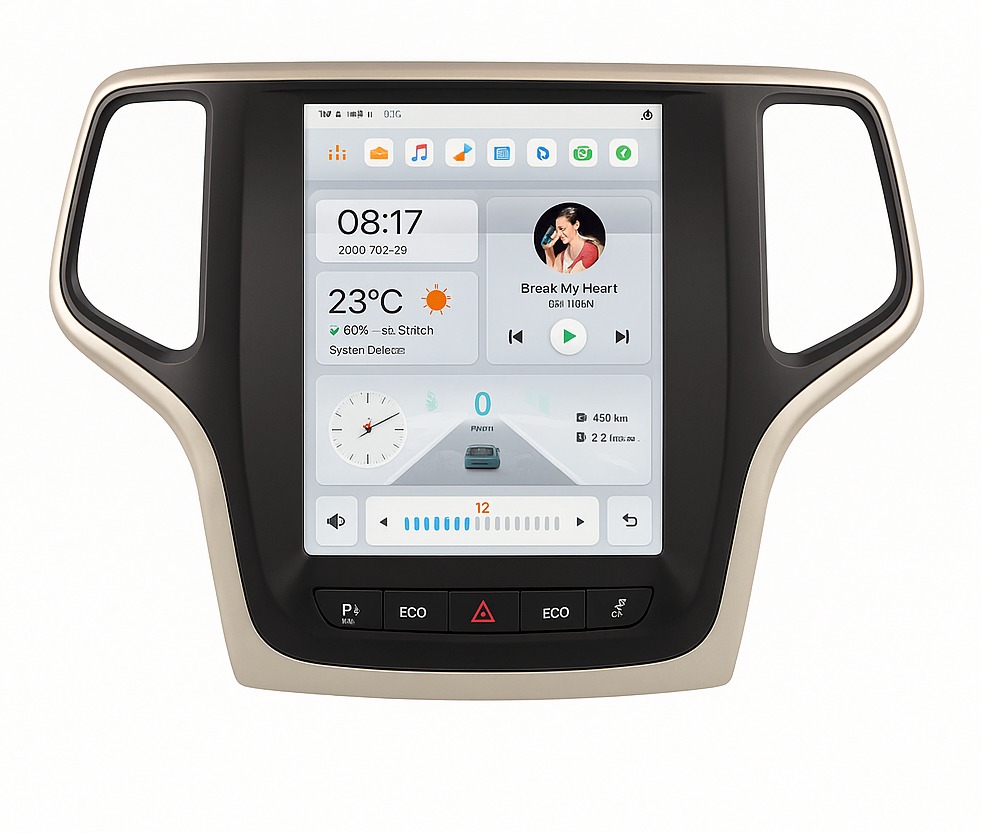 Ossuret Autorádio Jeep Grand Cherokee 2014 – 2022, Android, CarPlay, GPS, 2DIN