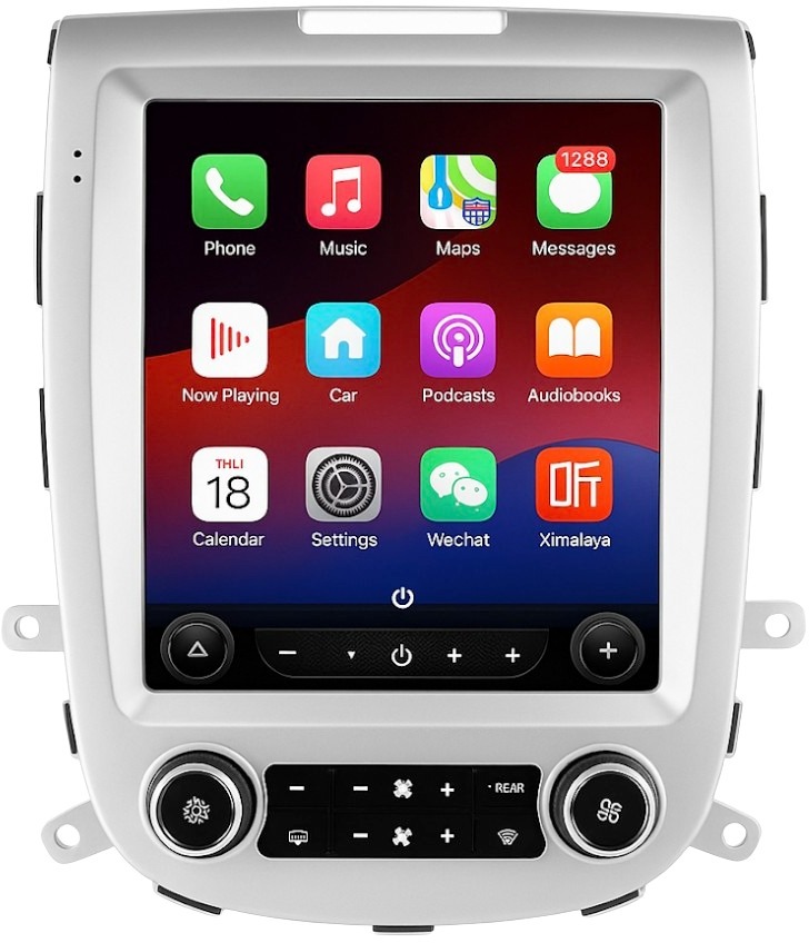 Ossuret Autorádio Hyundai Santa Fe 2 2006 – 2012, Android 13, CarPlay, 2DIN, strieborné