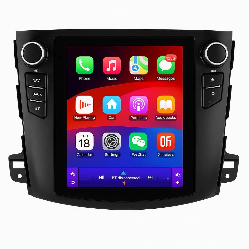 Ossuret Autorádio Mitsubishi Outlander XL 2 2008 – 2013, 9,7", CarPlay, 4G, BT – verzia A