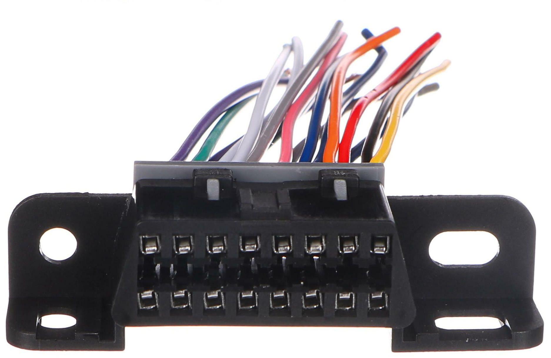 SIXTOL Zásuvka OBD-II so 16 pinmi ukončená 10 cm prepojovacími káblami MECHANIC CABLE 25